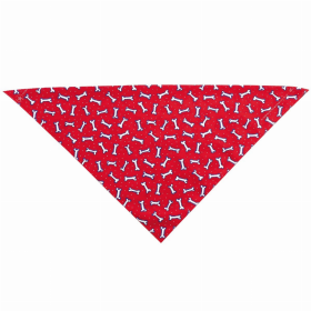 TP Bandana Tossed Bones Red