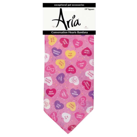 AR Conversation Hearts Bandana Pnk