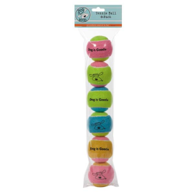 DG Tennis Ball 6Pk Multi