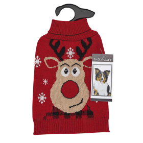 ZZ Red Reindeer Sweater S