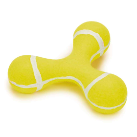 ZA Triple Knob Tennis Ball Toy 6.75in Yl