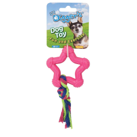 DGR TPR Star and Rope Toy Pink