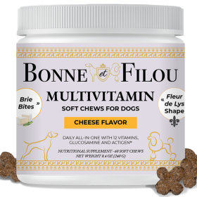 12 in 1 Multivitamin Soft Chews Dog Supplement, 60 count (Cheese flavor)