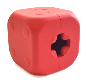 MKB Dice Toy Durable Rubber Chew Toy & Treat Dispenser