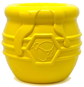 Large Honey Pot Durable Rubber Treat Dispenser & Enrichment Toy