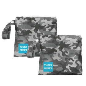 Gray Camo Dog Poop Bag Holders, Standard Size