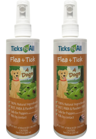 All Natural Flea & Tick 4 Dogs 8oz (2 pack)