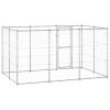 Outdoor Dog Kennel Galvanized Steel 78.1 ft¬≤