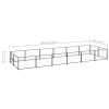 Dog Kennel Black 129.2 ft¬≤ Steel