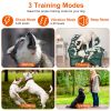 IP67 Waterproof Electric Dog Training Collar Rechargeable Dog Receiver with Light Beep Vibration Shock Fit for All Dogs 10-150LBS