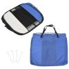 Foldable Dog Playpen with Carrying Bag Blue 43.3"x43.3"x22.8"