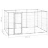 Outdoor Dog Kennel Galvanized Steel 78.1 ft¬≤