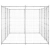 Outdoor Dog Kennel Galvanized Steel 78.1 ft¬≤