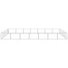 Dog Kennel Silver 376.7 ft¬≤ Steel