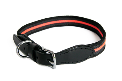 Alvalley Reflective Anti-Slip Dog Collar with Buckle (size: 16 in x 3/4 in)