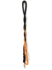 Rope Dog Leash (Color: Black and Orange Ombre, size: 4 ft)