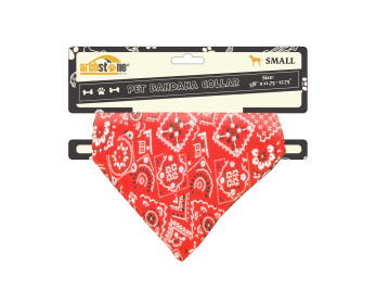 Western Themed Pet Bandana Collars (Color: Red, size: Extra Small)