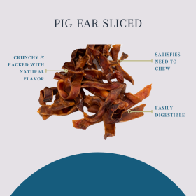 Platinum Pet Treats - Sliced Pig Ear (size: 16oz)