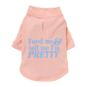 The Essential T-Shirt - Feed Me & Tell Me I'm Pretty (Color: Lemonade, size: small)