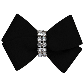 Susan Lanci Designs Nouveau Bow Hair Bow (Color: Black, size: XS)