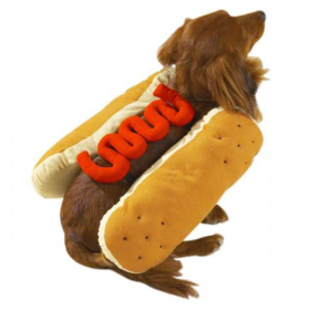 Casual Canine Hot Diggity Dog Costume (Color: Mustard, size: medium)