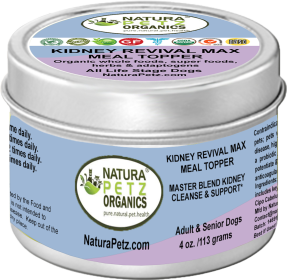 Kidney Revival Max Meal Topper* Master Blend Kidney Cleanse & Support* Adult And Senior Dogs & Cats* (size: 4 Oz.)