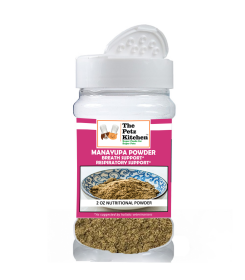 Manayupa Powder - Breath Support & Respiratory Support* The Petz Kitchen For Dogs & Cats* (size: 2 Oz. Nutritional Shaker)