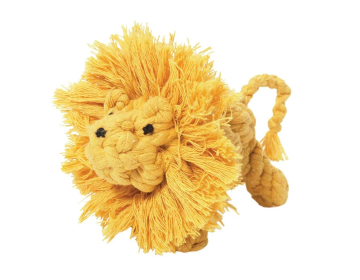 Jax & Bones Larry the Lion Rope Dog Toy (size: 6" Large)