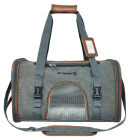 Mr. Peanut's Platinum Series Expandable Pet Carrier (Color: Twilight Gray, size: 18inLx10.5inWx11inH)