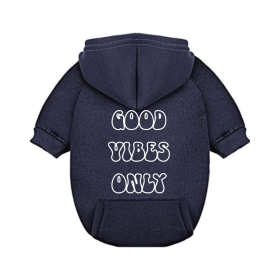 Good Vibes Only Dog Hoodie (size: X-Small)