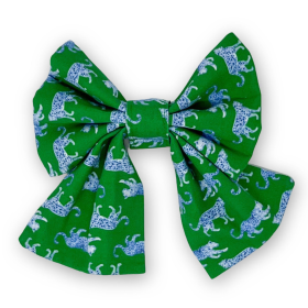 Leopard Parade Sailor Dog Bow (size: Standard)