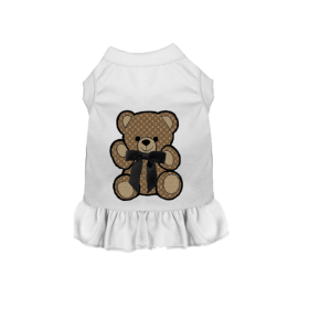 My Favorite Bear Dog (Color: White, size: X Small)