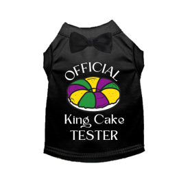 Official King Cake Tester (Color: Black, size: X Small)