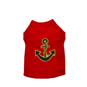 Sailor Boy Dog Tank (Color: Red, size: X Small)