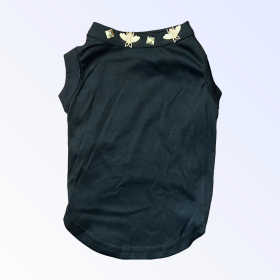 Studded Bee Tee (Color: Black, size: X Small)