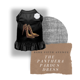 The Panthera Pardus Dress (Color: Black, size: X Small)