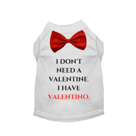 Valentine or Valentino (Color: White, size: X Small)