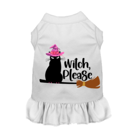 Witch Please Cat (Color: White, size: X Small)