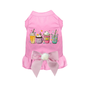 Easter Bunny Fun Dog Dress and Tee (Color: Pink, size: X Small)