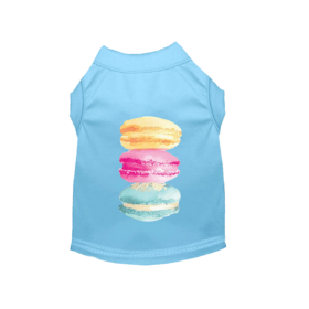 It's A Macaroon Summer- Dog Shirt (Color: Blue, size: X Small)