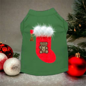 Chewy Vuitton Stocking Bear Shirt-Dog Shirt (size: XS)