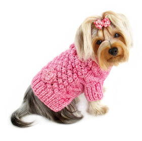 Pink Bobble Stitch Turtleneck Hand Knitted Sweater (Color: Pink, size: XS)