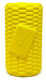 SodaPup Corn on the Cob Treat Dispenser (Color: Yellow, size: medium)