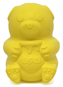 Honey Bear Treat Dispenser (Color: Yellow, size: large)