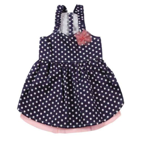 ESC Blue Polka Dot Dress (size: Xsmall)