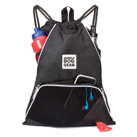 Mobile Dog Gear Dogssentials Drawstring Cinch Sack (Color: Black)