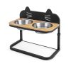 Raised Pets Cats Dog Feeding Station Elevated Pet Feeder